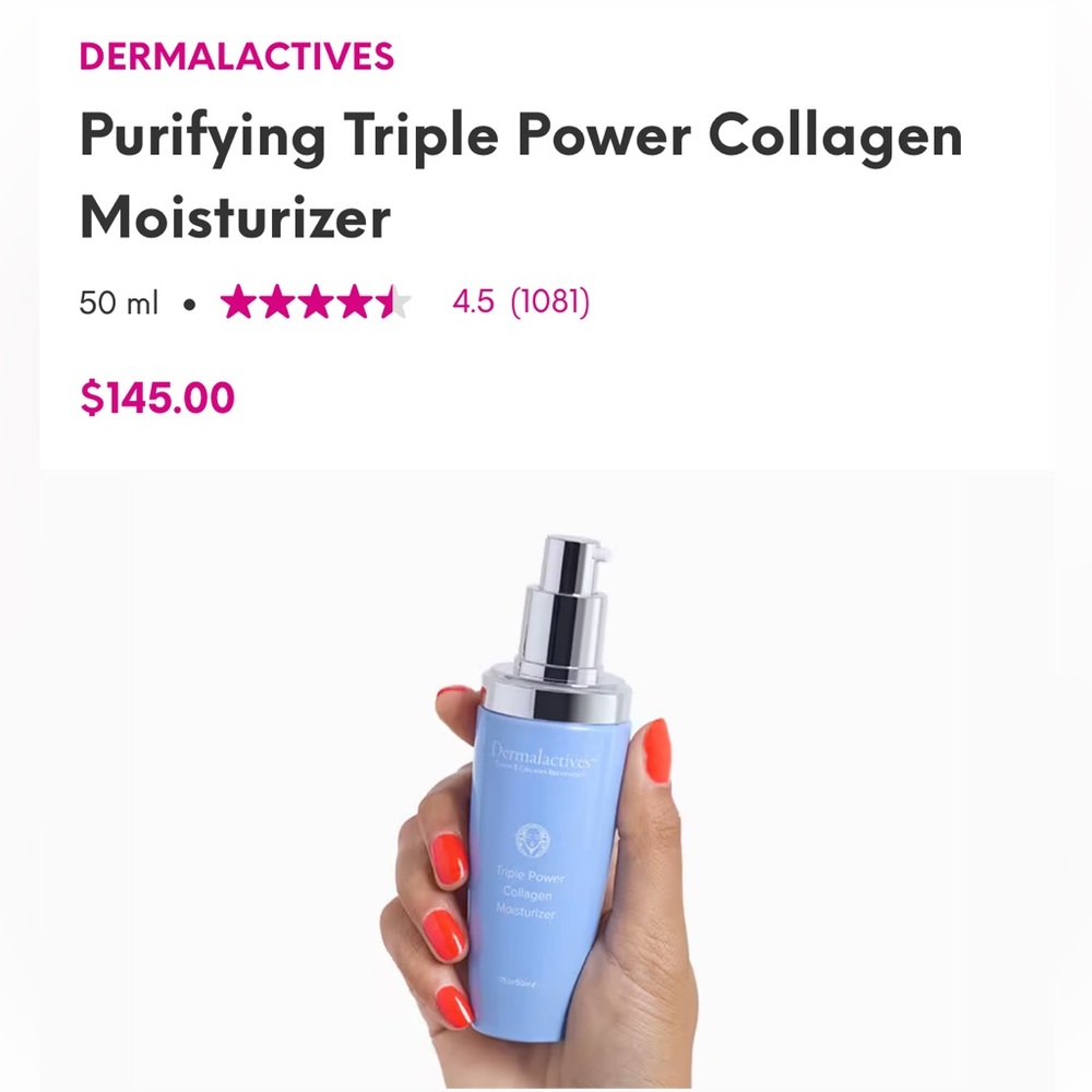 Dermalectives Purifying Triple Power Collagen Moisturizer